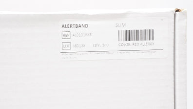 Alertband AL0101RXS Slim Red Allergy - Box of 500